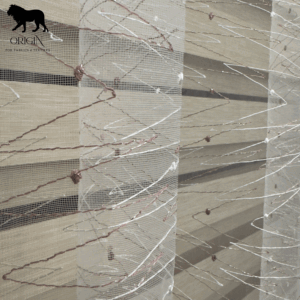 تل خفيف مطرز _ أوف وايت في كشمير