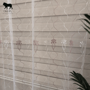 تل خفيف مطرز _ أوف وايت في كشمير