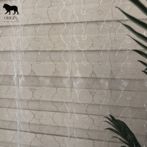 تل خفيف مطرز _ أوف وايت في كشمير