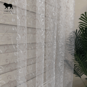 تل خفيف مطرز _ أوف وايت في كشمير