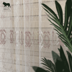 تل خفيف مطرز _ أوف وايت في كشمير